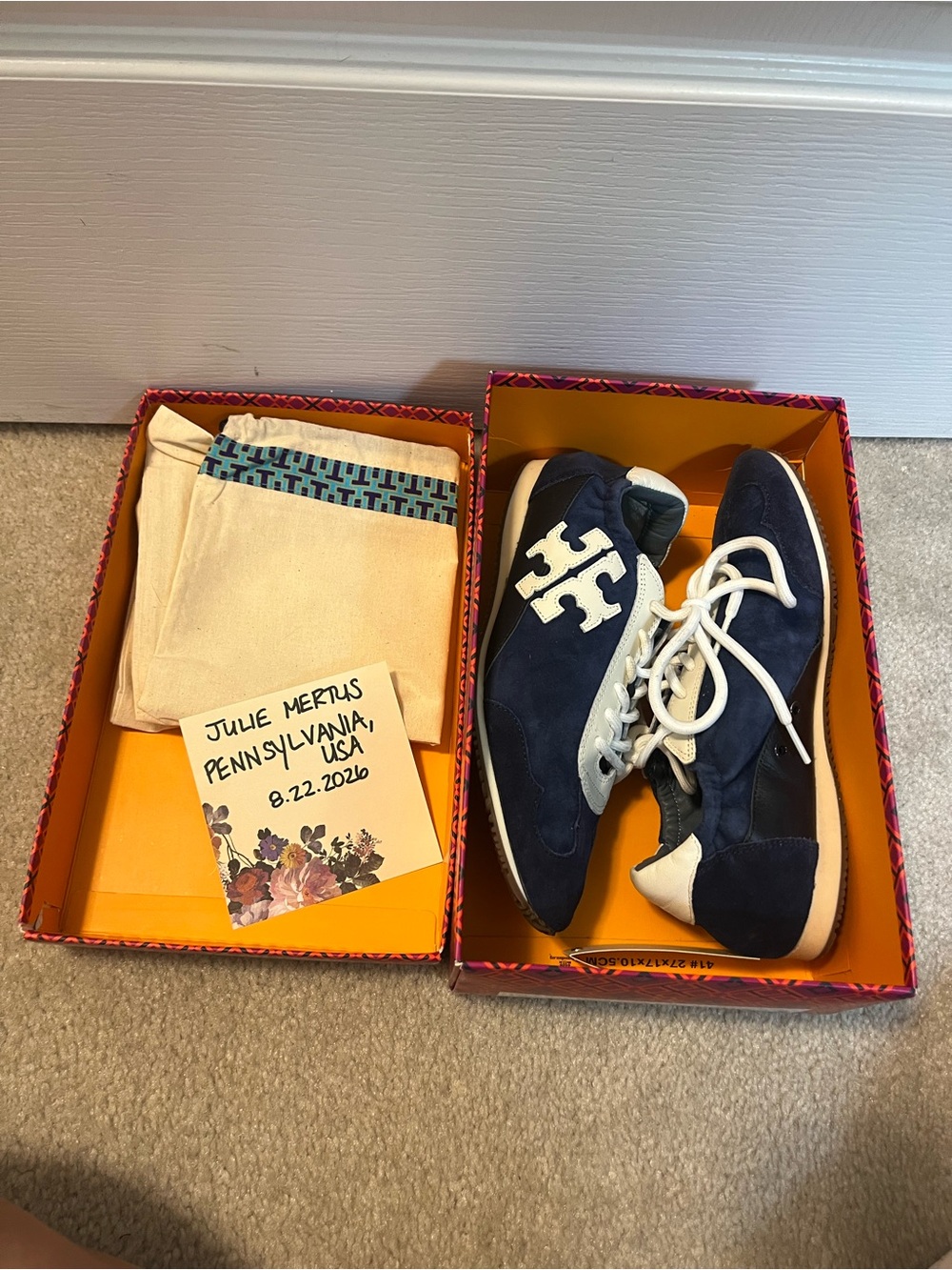 Tory Burch Tory Sneaker in Perfect Navy